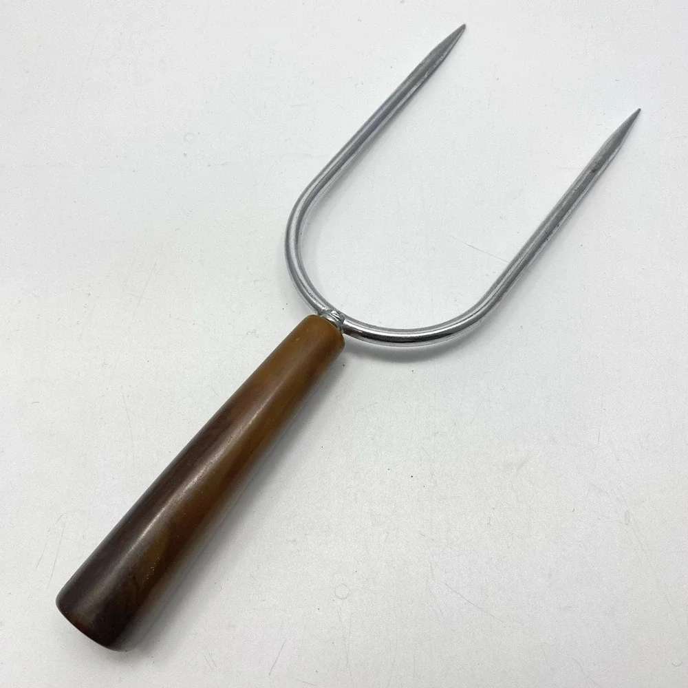 Vtg 4 Barware Utensils Marbled Faux Horn Bottle Opener Cheese Slicer‎ Tongs Fork